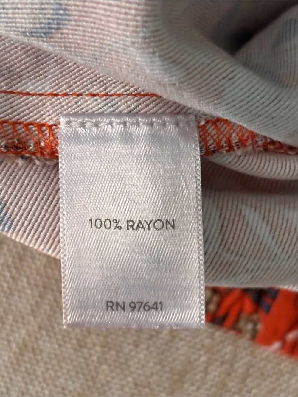 J. Jill Rust Orange Floral High-Rise Drawstring Shorts ~ Rayon Sz Sm Petite - Picture 6 of 7